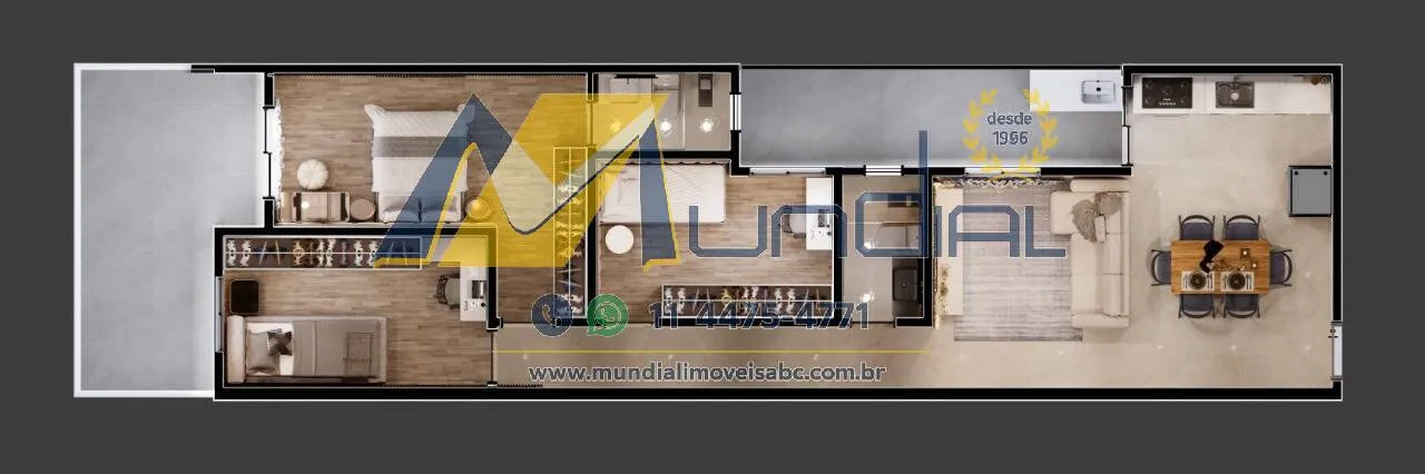 Imagem Vendo Coberturas em Santo André, Paraís, 03 quartos, suite