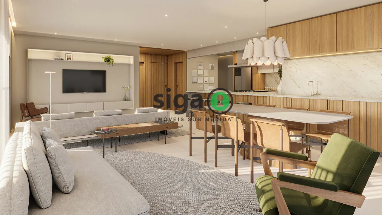 Imagem Apartamento 3 Suítes à Venda no Campo Belo com Varanda Gourmet