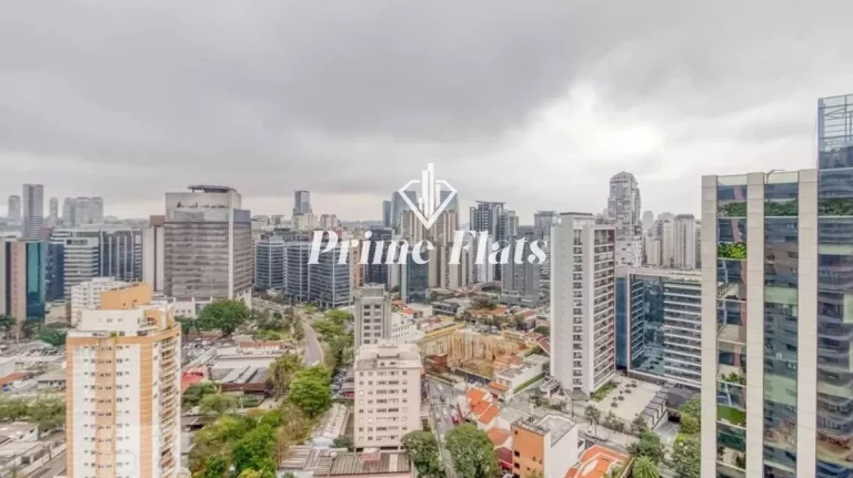 Imagem Flat disponível para locação no Cyrela by Pininfarina no Itaim Bibi, com 49m², 1 dormitório e 1 vaga