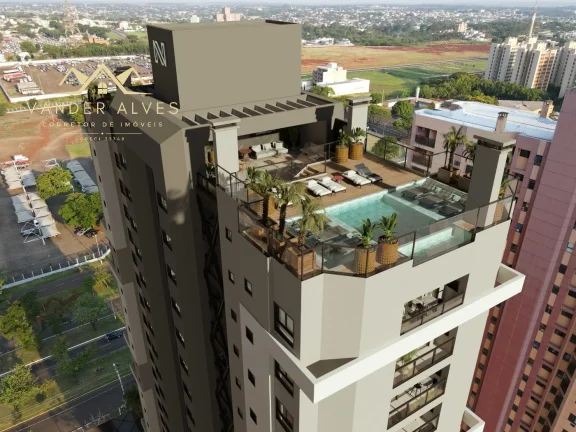 Imagem Venda de Apartamento no EDIF. SUNSET na região central em Foz do Iguaçu-PR 2 Quartos 1 Suíte 2 Salas 1 Vaga de Garagem 71,20m² Edifício Moderno