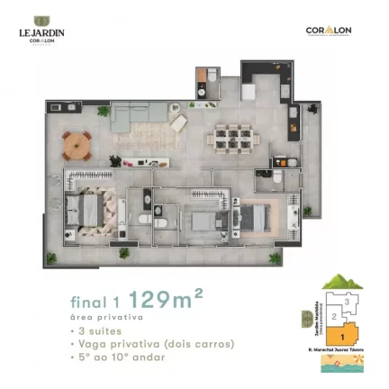 Imagem APARTAMENTO NO CANTO DO FORTE COM 3 DORMITÓRIOS COM SUÍTE!!!