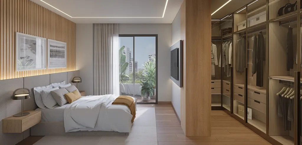 Imagem Apartamentos de 2 dormitórios e 1 suíte com 87 a 104m² privativos com lazer no térro e no roofto...