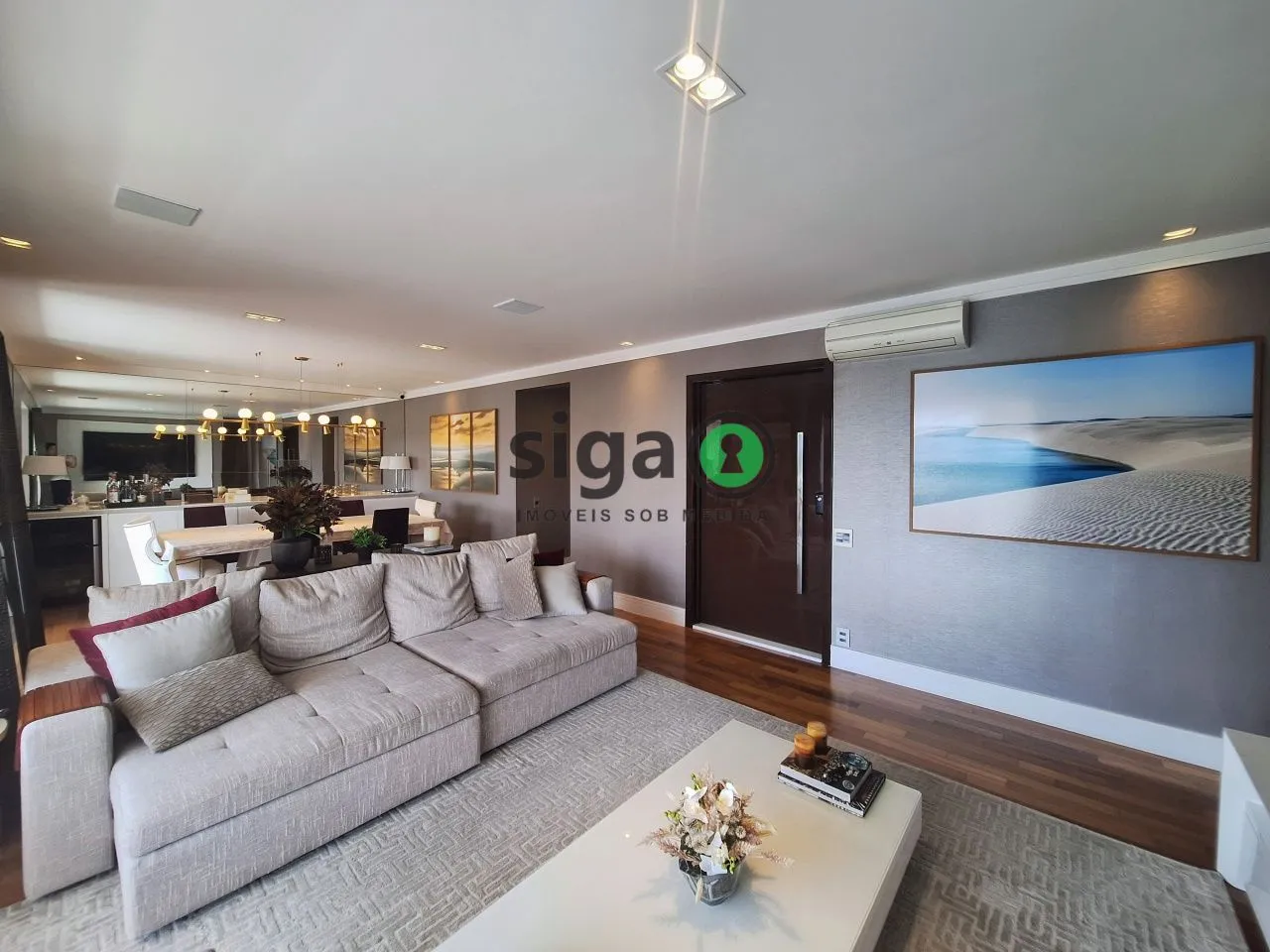 Imagem Apartamento à venda de 171 m² com 3 suítes, 3 vagas e lazer completo no Cristais da Terra