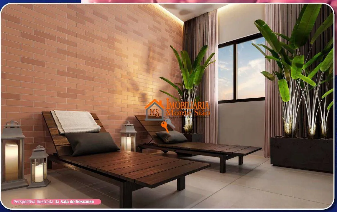 Imagem Apartamento com 2 dormitórios à venda, 38 m² por R$ 317.486,59 - Bonsucesso - Guarulhos/SP