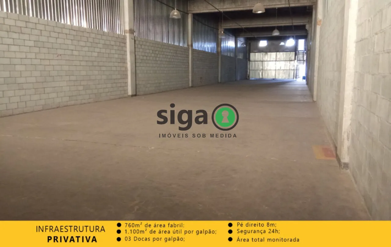 Foto do imóvel Galpão de 1.100 m² no Parque São Domingues Para alugar