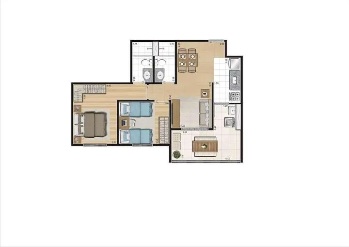 Imagem Apartamento com 2 Quartos à Venda, 49 m² em Cambuci - São Paulo