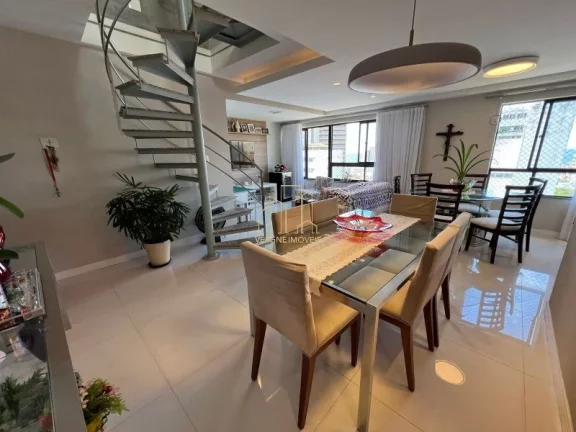 Imagem Excelente cobertura vista mar decorada com três suítes e área gourmet a venda na Pituba