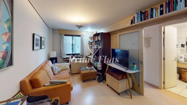 Foto do imóvel Flat disponível para venda no Aparthotel Adagio Sao Paulo Moema, com 55m², 2 dormitórios e 1 vaga em Avenida Jamaris