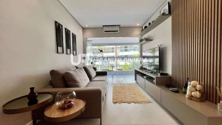 Imagem Apartamento com vista parcial para o mar e lazer completo na Riviera de São Lourenço