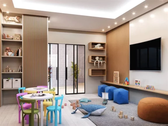 Imagem Apartamento com 1 dorm, Maracanã, Praia Grande - R$ 357 mil, Cod: 2869