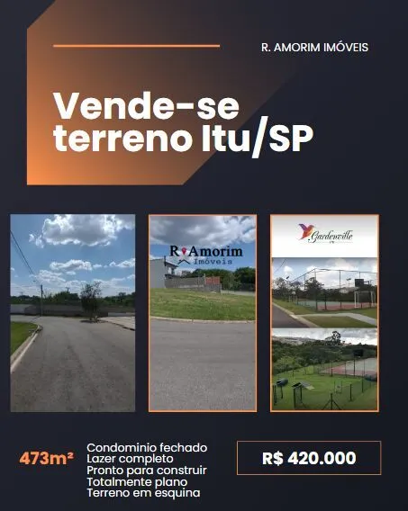 Imagem Lote plano a venda no Condominio Garden Ville em Itu