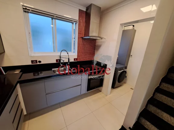 Imagem Casa em Villagio à venda com 2 suítes, triplex, 1 vaga, churrasqueira por R$850.000,00 na Aparecida em Santos