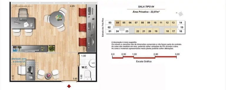 Imagem Sala comercial com 1 banheiro e 1 vaga de garagem na Freguesia (Jacarepaguá), Rio de Janeiro-RJ: 22,07 m² à venda!