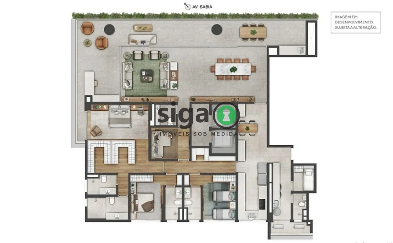 Imagem Apartamento a venda Moema com 3 quartos - 317m²