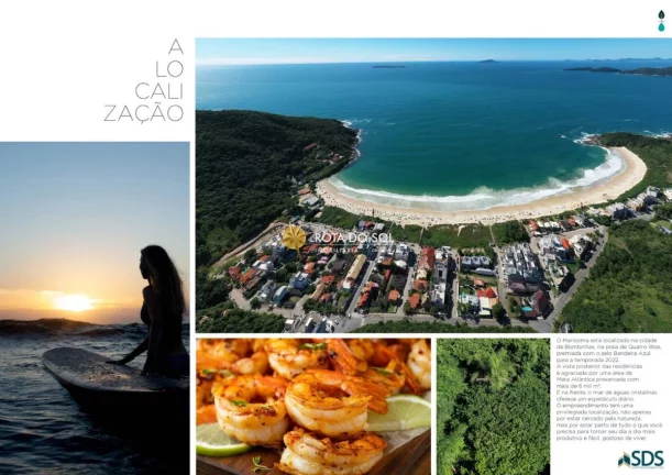 Imagem Maríssima Quatro Ilhas Casas 3 a 4 suítes vista mar Bombinhas SC