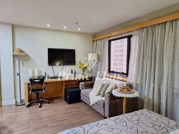 Imagem Flat disponível para locação no Transamerica Executive Jardins, com 50m², 1 dormitórios e 1 vaga