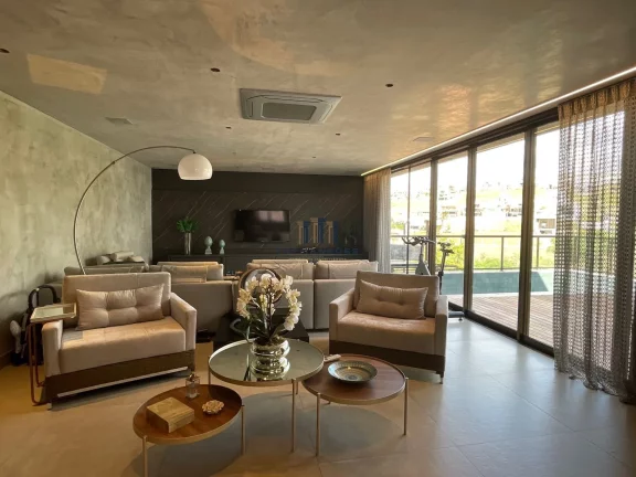 Imagem Casa moderna 4 quartos com piscina condomínio Alphaville - Vespasiano/MG