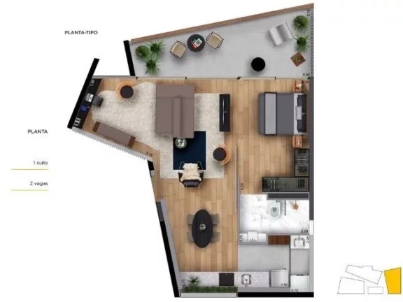 Imagem Apartamento Duplex Alto Padrão à Venda Na Vila Olímpia Com 2 suítes e 2 vagas