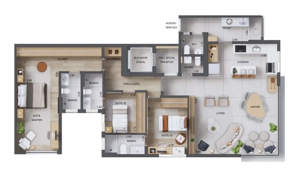 Imagem Um projeto em perfeito equilíbrio com o bairro, feito para quem deseja uma experiência exclusiva d...