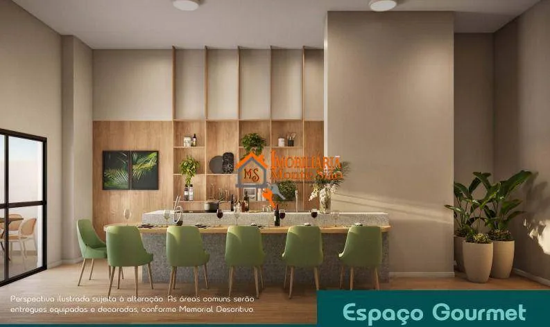 Imagem Apartamento com 1 dormitório à venda, 39 m² por R$ 376.827,97 - Vila Endres - Guarulhos/SP