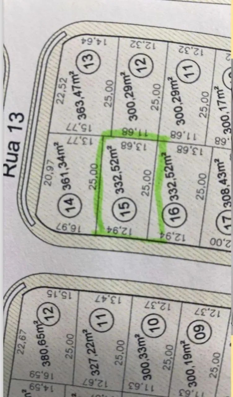 Imagem Terreno à venda em Votorantim-SP, no bairro Itapeva, com 332,52 m² de área. Aproveite essa oportunidade única!