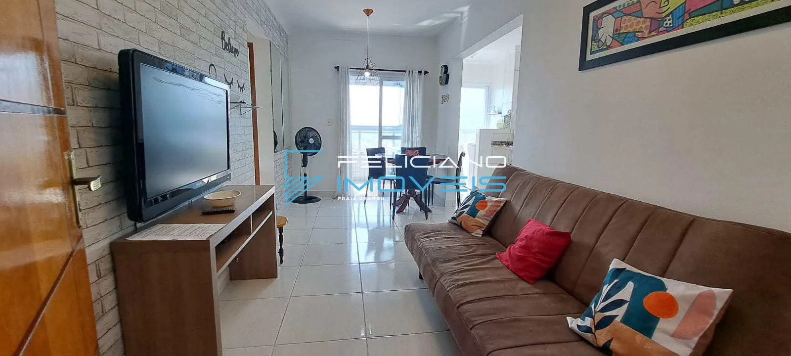 Imagem Apartamento com 1 quarto, Balneário Maracanã, Praia Grande - R$ 340 mil, Cod: 3458