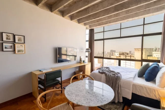Imagem Apartamento à venda em São Paulo, República, 1 quarto, 1 sala, 1 banheiro, 28m² de área!