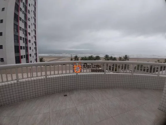Foto do imóvel Apartamento Beira Mar com 3 dormitórios à venda, 140 m² por R$ 1.500.000 - Guilhermina - Praia Grande/SP