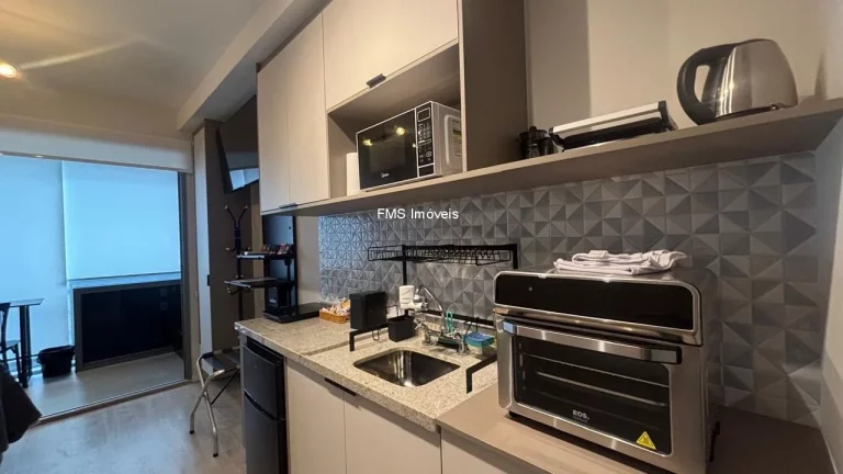 Imagem Apartamento de alto padrão para locação em Pinheiros, São Paulo-SP: 1 quarto, 1 sala, 1 banheiro, 24,50 m² de área.