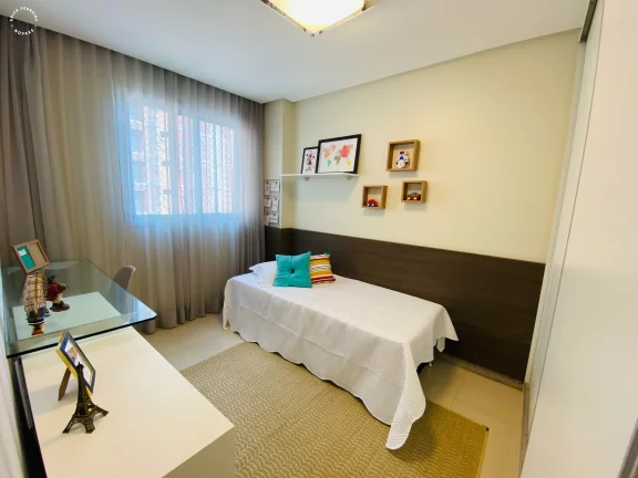 Imagem Apartamento a venda na praia do morro frente para o mar, 3 quartos sendo uma suite, todos eles em porcelanato. com 02 vagas de garagem.