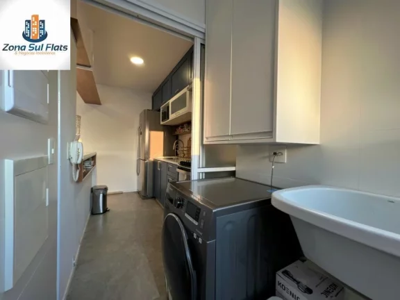 Imagem Apartamento à Venda No Brooklin Com 1 Dormitório e 1 Vaga - Mobiliado