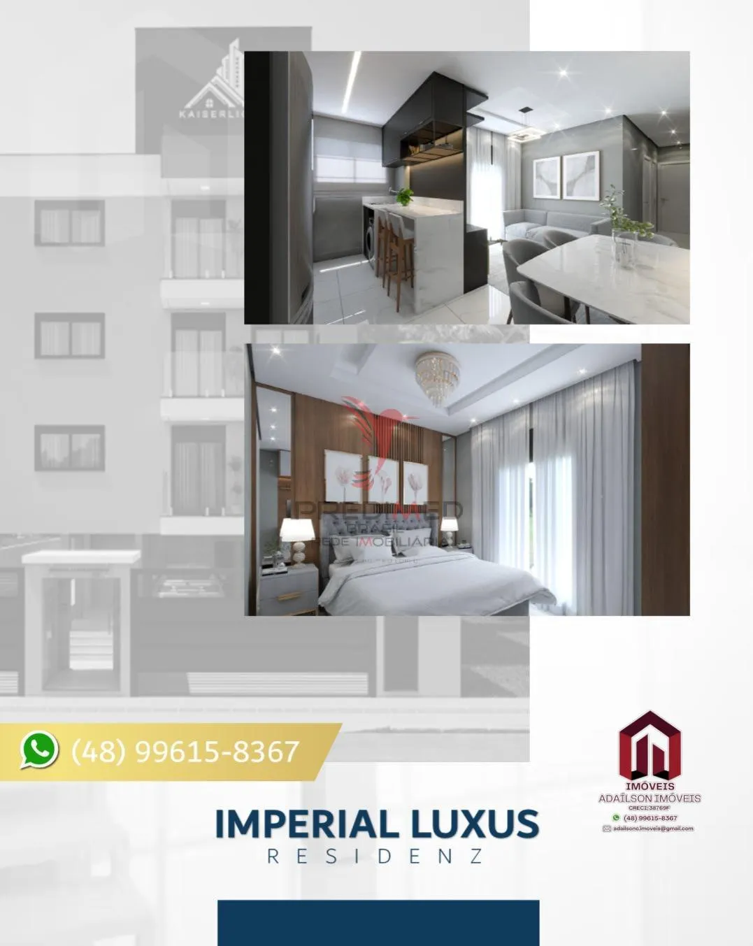 Imagem Pronto para morar Imperial Luxus Residenz Nova Palhoça SC - BRASIL