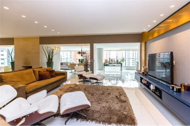 Imagem Apartamento Alto Padrão à Venda Em Moema Pássaros Com 4 Suítes e 4 Vagas
