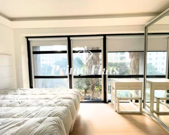 Imagem Flat disponível para locação no Condomínio Edifício Urbano Duplex na Vila Nova Conceição, com 45m², 1 dormitório e 1 vaga de garagem