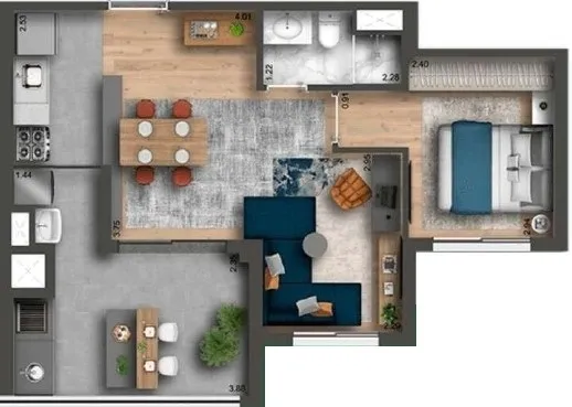 Imagem O Smart Home traz toda a qualidade com o melhor custo-benefício da Nova Klabin. Um condomínio de a...