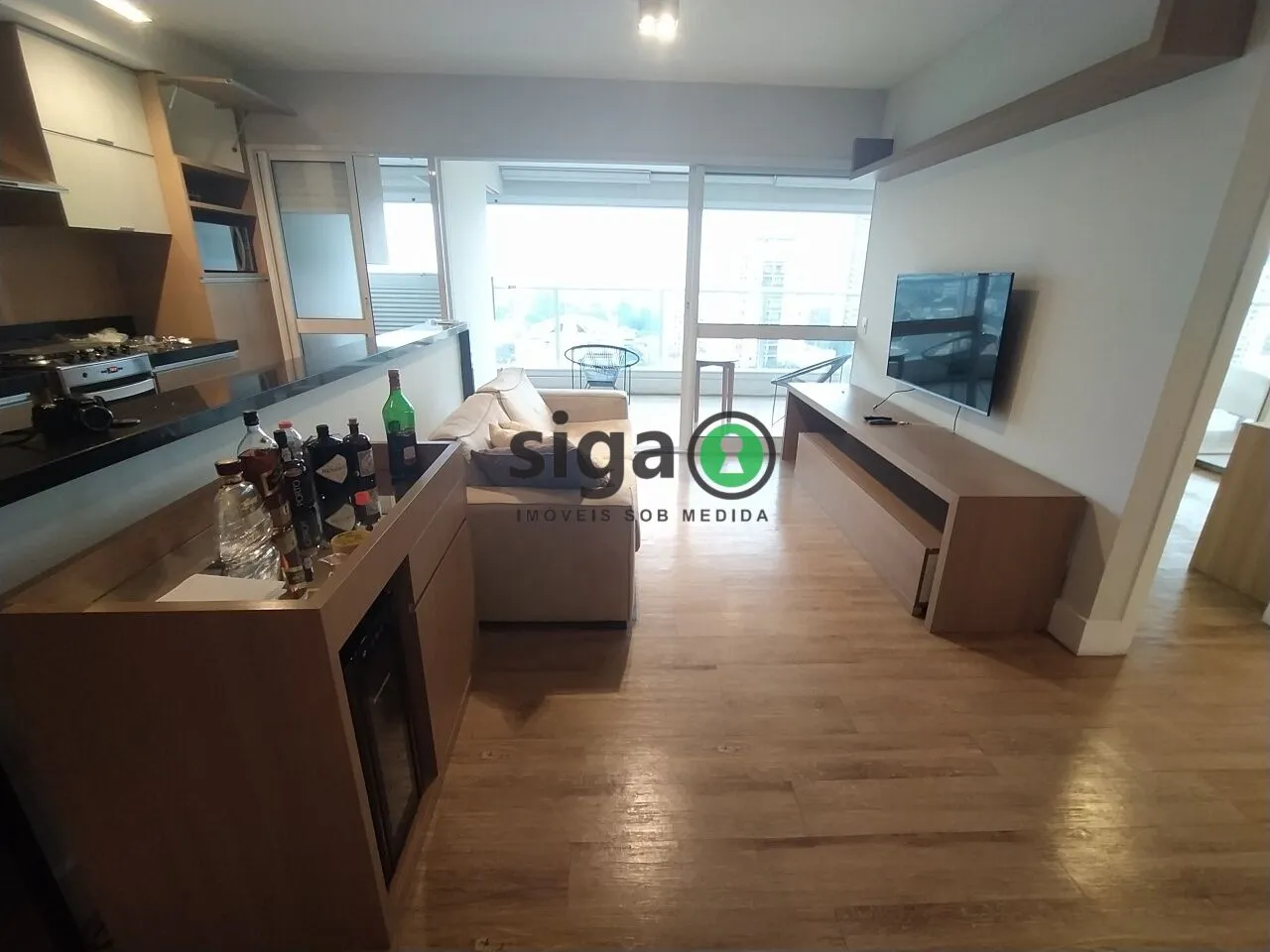 Imagem Apartamento de 100m² mobiliado para locação em Pinheiros - São Paulo/SP