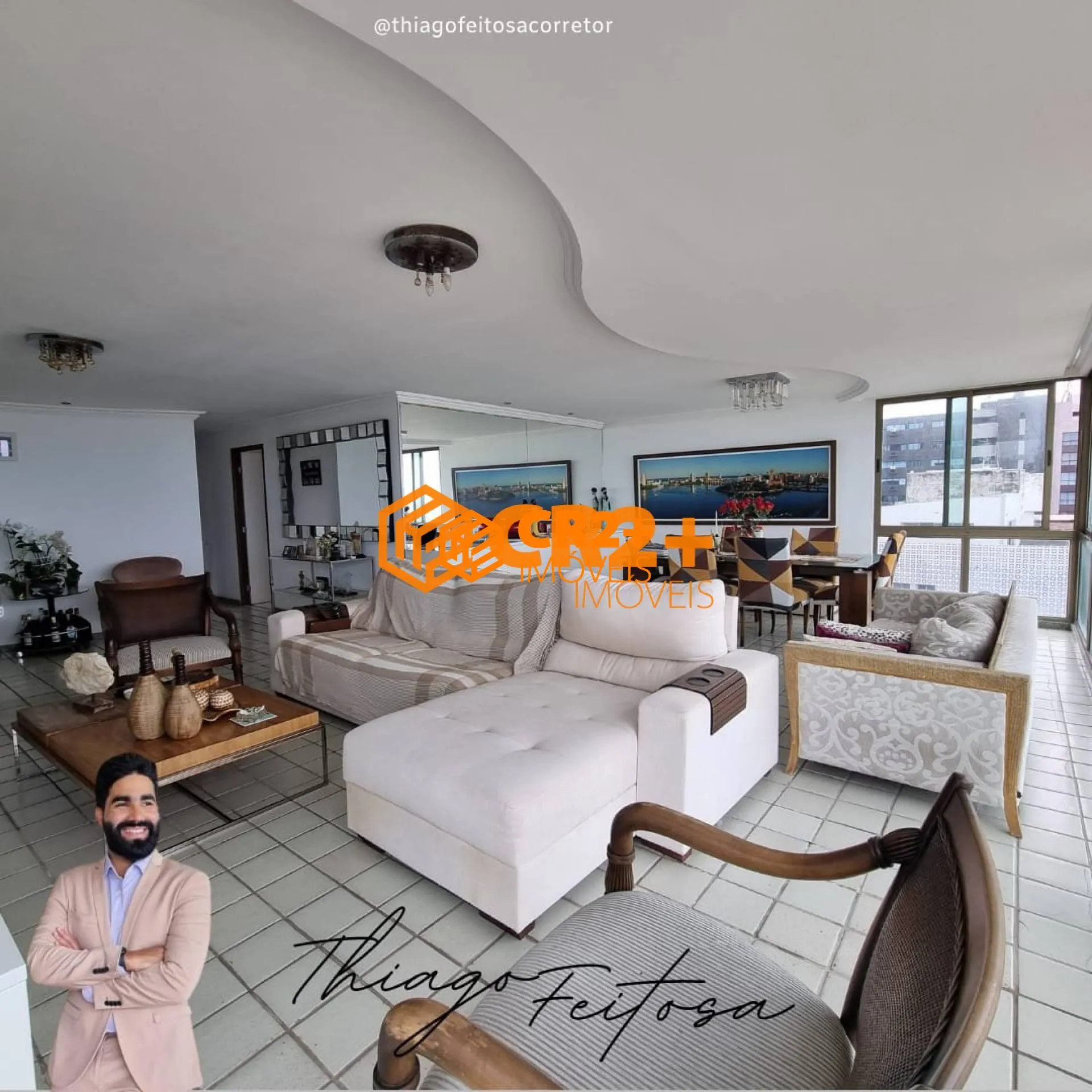 Imagem Apartamento a Venda com 04 quartos 03 suítes na Av Boa Viagem-200m²