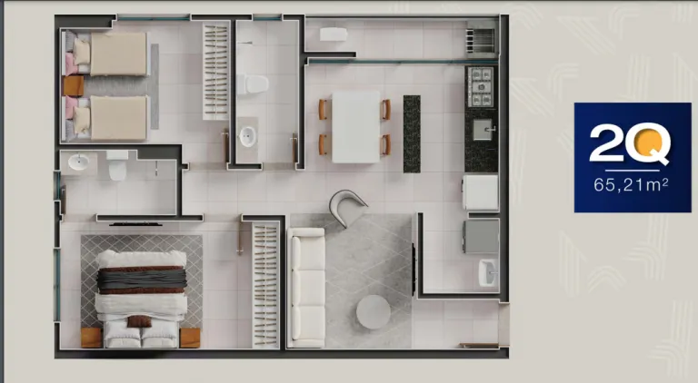 Imagem Apartamento com 2 Quartos à Venda, 65 m² em Setor Central - Goiânia