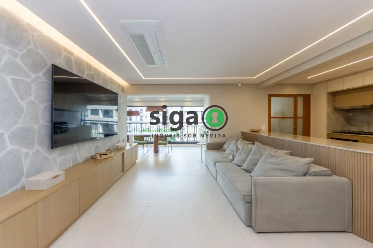 Foto do imóvel Apartamento no Brooklin, 149m², 3 suítes, varanda gourmet, 2 vagas, alto padrão, pronto