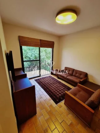Imagem Flat disponível para venda no Alameda Apart Hotel no Jardim Paulista, com 43m², 1 dormitório e 1 vaga