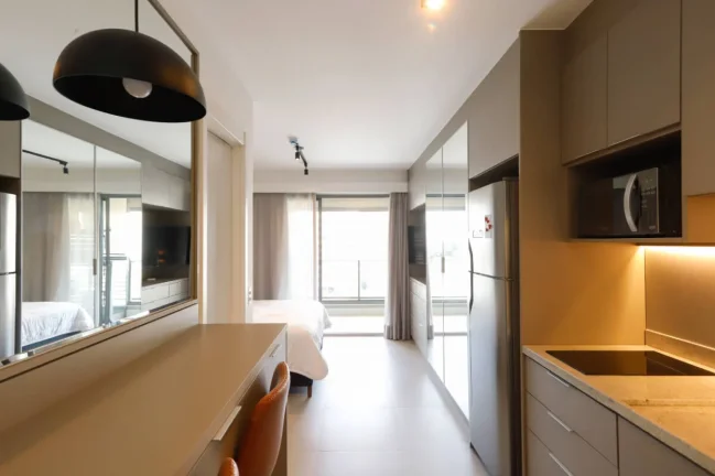 Imagem Apartamento 31M², 1 Dorm, Mobiliado, Próximo Metrô.
