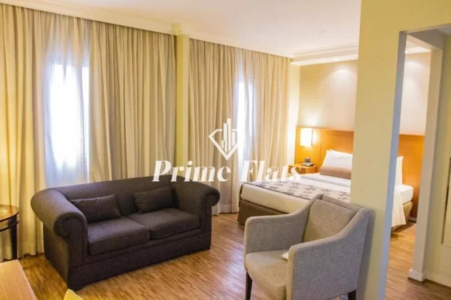 Imagem Flat disponível para venda no The World Hotels na Vila Olímpia, com 30m², 1 dormitório e 1 vaga