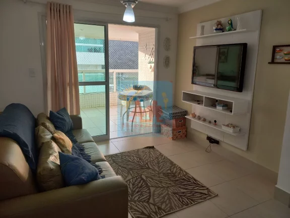 Imagem Apartamento no Centro de Mongaguá - 2 Dormitórios (1 Suíte) - Varanda Gourmet - 1 Vaga de Garagem - R$ 345 mil, Cod: 350