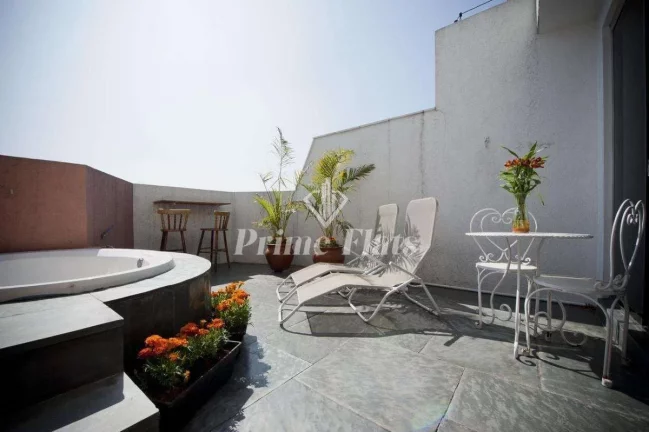 Imagem Flat disponível para locação no Place Vendome Flat Service em Moema, com 52m², 1 dormitório e 1 vaga