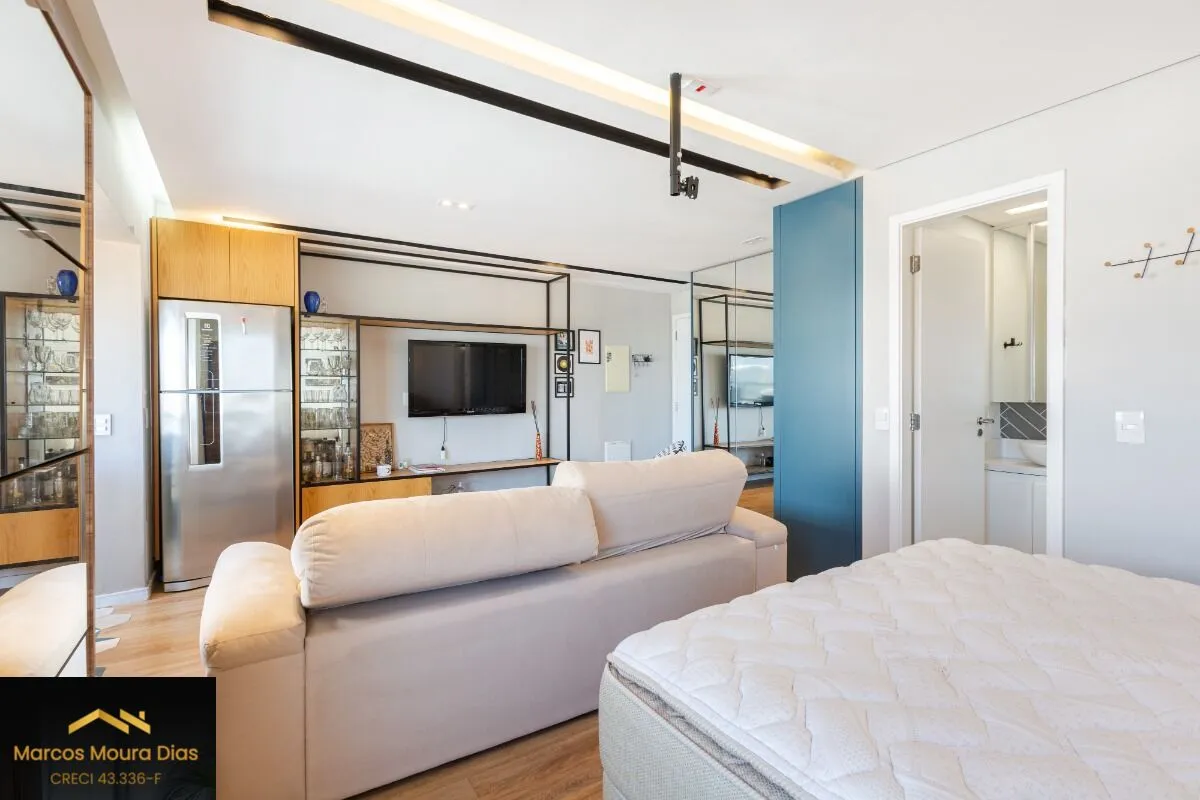 Imagem Apartamento Mobiliado à venda com 1 dormitório e 1 vaga na Vila Leopoldina - Portaria 24 hs, Edifício com Lazer e Gerador