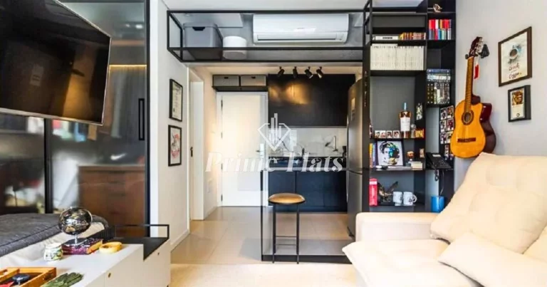 Imagem Flat disponível para venda no VHouse por JFL Living, com 36m², 1 dormitório e 1 vaga