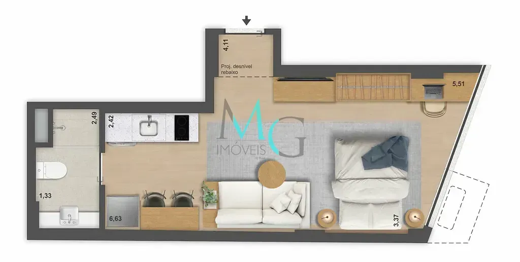 Imagem Cobertura Horizontal à venda 1 Quarto 80.01M² Copacabana Rio de Janeiro - RJ | Ben in Rio Pompeu Loureiro 110
