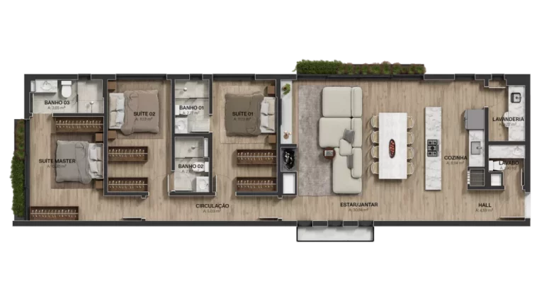 Imagem Apartamento com 3 Quartos à Venda, 155 m² em Tristeza - Porto Alegre