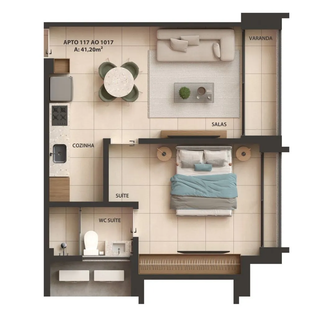 Imagem Flat à venda, 24 m² por R$ 349.038,33 - Cabo Branco - João Pessoa/PB