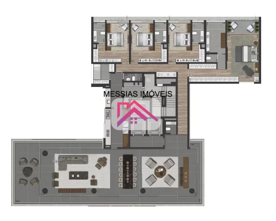 Imagem APARTAMENTOS DE 4 SUITES E 5 VAGAS - PIERINO JARDINS